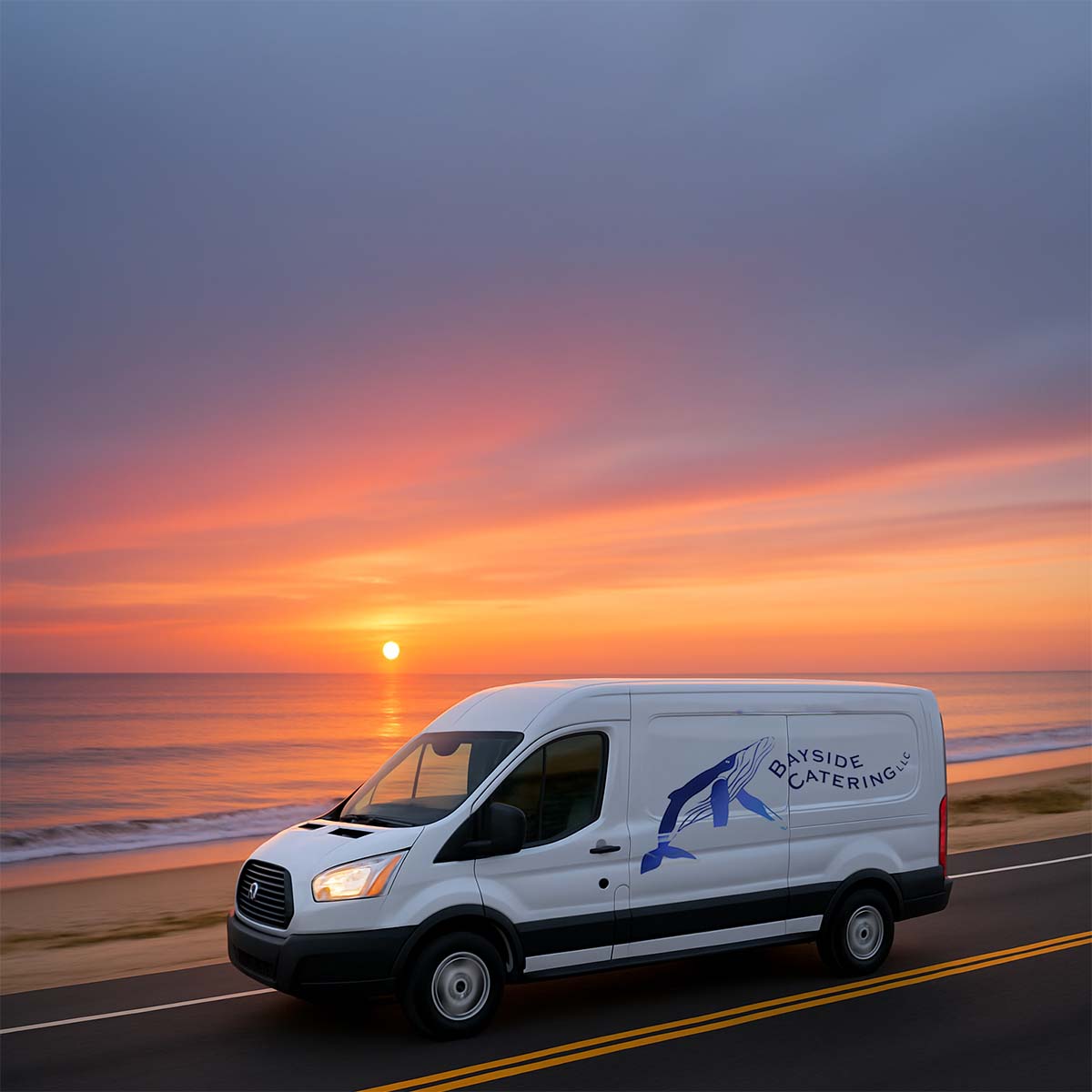 Bayside Delivery Truck by the Sea