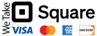 payment methods shows VISA, MASTERCARD,AMEX and DISCOVER